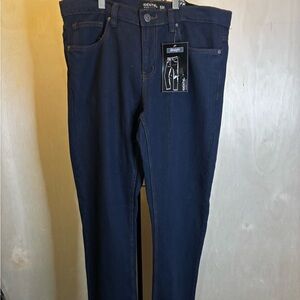 Men's Navy Straight Jeans